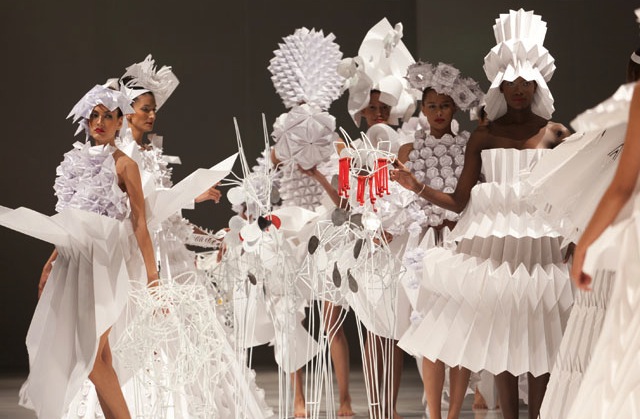 Colombian embassy in Japan holds origami fashion show at Tokyo's Roppongi Hills Japan Trends