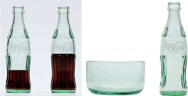 nendo bottleware coca cola design bottle recycle