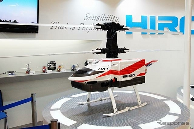 manless drone electric silent helicopter hirobo japan