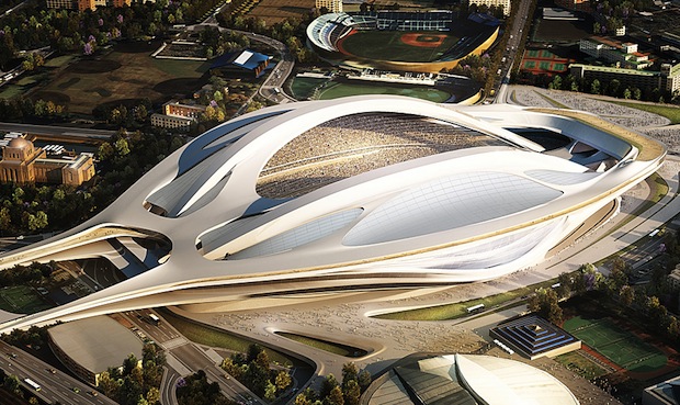 zaha hadid national stadium tokyo