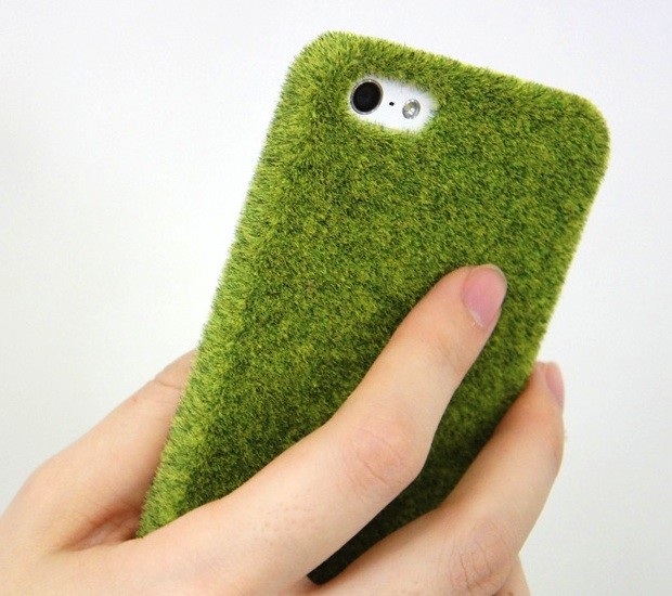 shibaful iphone park grass cover case