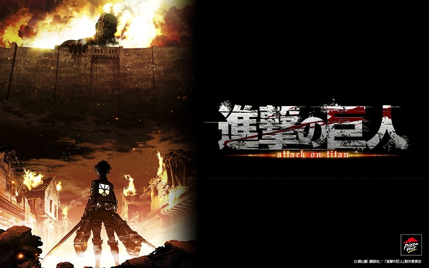 shingeki no kyojin on titan pizzahut tie-up wallpaper