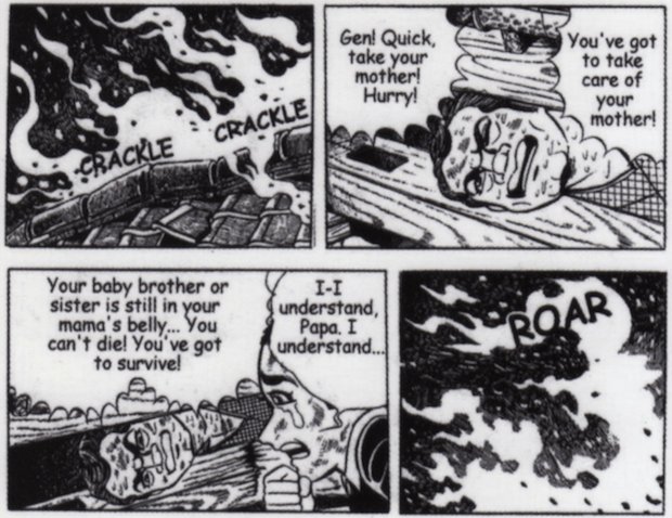 barefoot gen manga banned