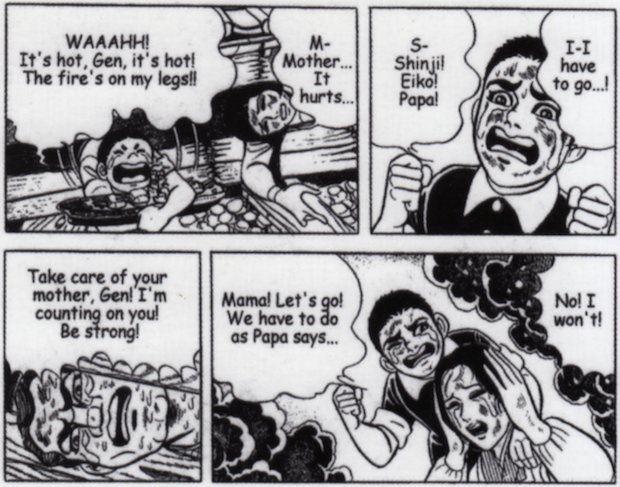 barefoot gen manga banned