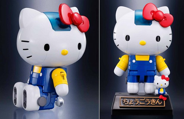 chogokin hello kitty robot model bandai sanrio tamashii nations