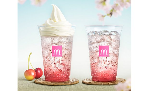 mcdonalds sakura cherry blossom float soda spring drinks desserts