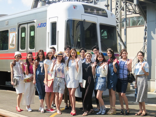 kirarina fashion show train keio inokashira line tokyo