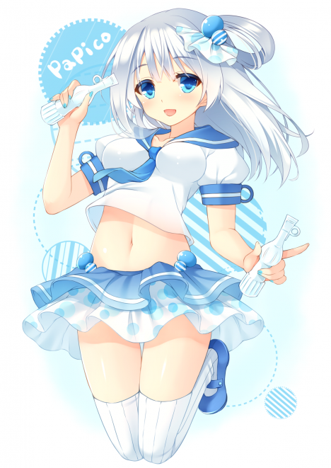 glico papico white sour ice cream contest otaku moe girl pixiv