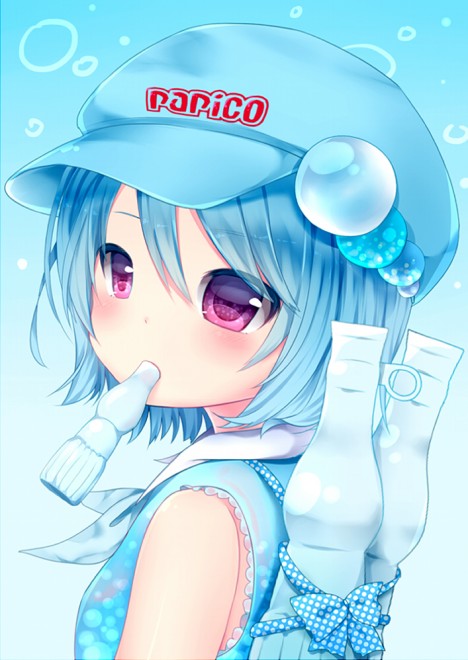 glico papico white sour ice cream contest otaku moe girl pixiv