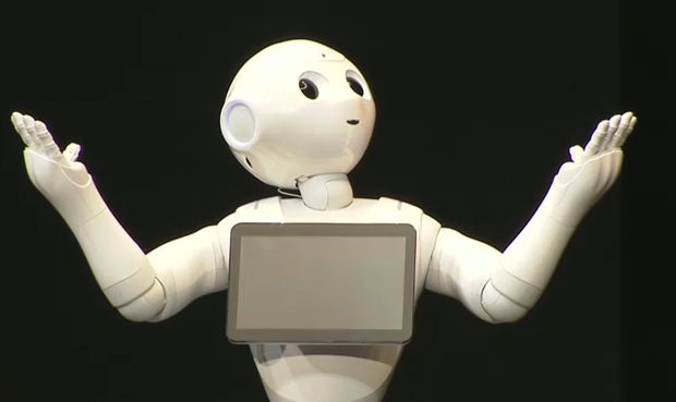 softbank pepper robot shop store staff humanoid customer service cute masayoshi son