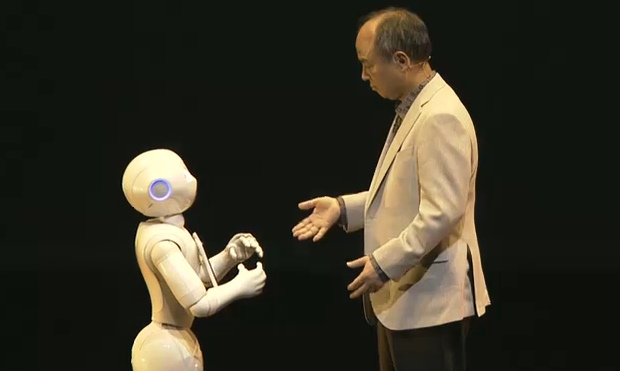 softbank pepper robot shop store staff humanoid customer service cute masayoshi son