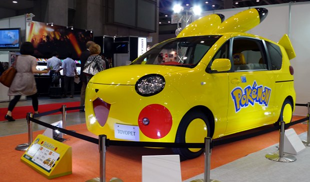 toyopet pokemon toyota car pikachu fennekin tokyo toy show 2014