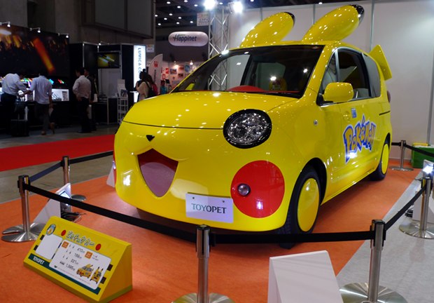 toyopet pokemon toyota car pikachu fennekin tokyo toy show 2014