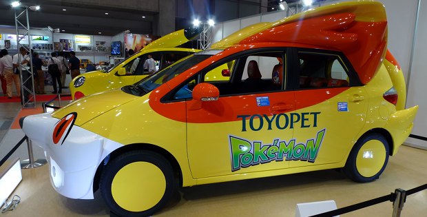 toyopet pokemon toyota car pikachu fennekin tokyo toy show 2014