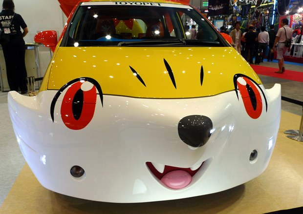 toyopet pokemon toyota car pikachu fennekin tokyo toy show 2014