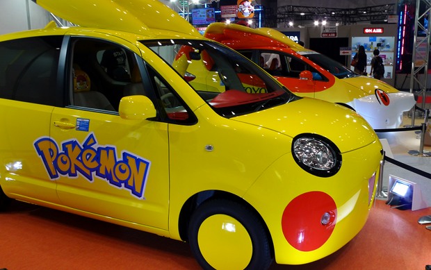 toyopet pokemon toyota car pikachu fennekin tokyo toy show 2014