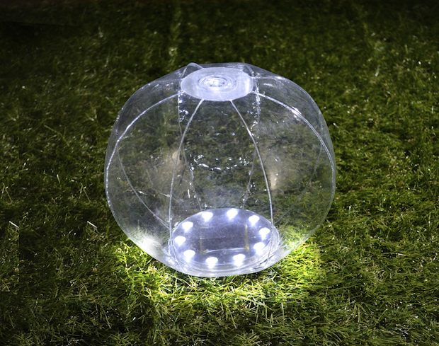 Green House Beach Ball Inflatable Waterproof LED Solar Lantern lamp light