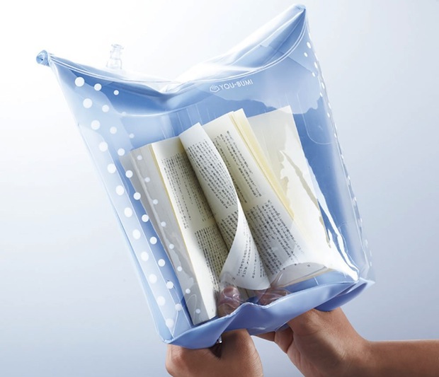 you-bumi reading book cover case jacket bath bag