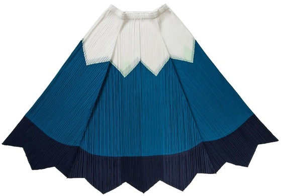 issey miyake pleats please skirt mt fuji