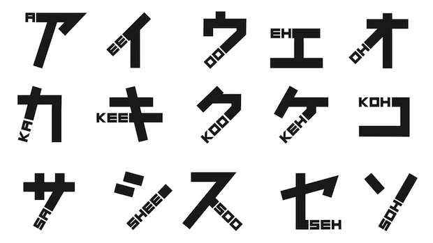 johnson banks phonetikana katakana phonetic reading alphabetic character font