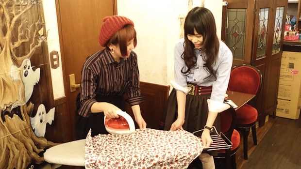 iron maid cafe akihabara ironing service tougenkyou original stitch