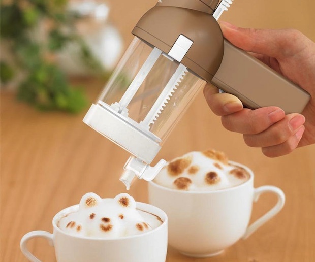 japan latte art coffee sculpture foam 3d maker awa taccino takara tomy toy