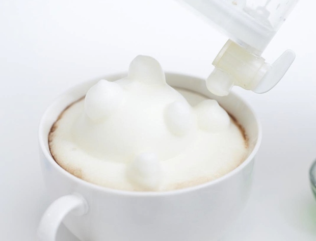 japan latte art coffee sculpture foam 3d maker awa taccino takara tomy toy
