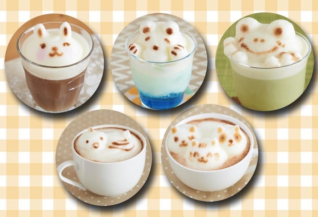 japan latte art coffee sculpture foam 3d maker awa taccino takara tomy toy