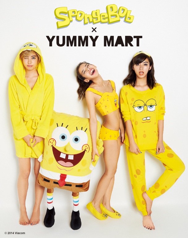 yummy mart peach john underwear pajamas spongebob squarepants character clothes