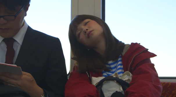 japan sleep doze train passenger commuter nippon inemuri dreamer tokyo