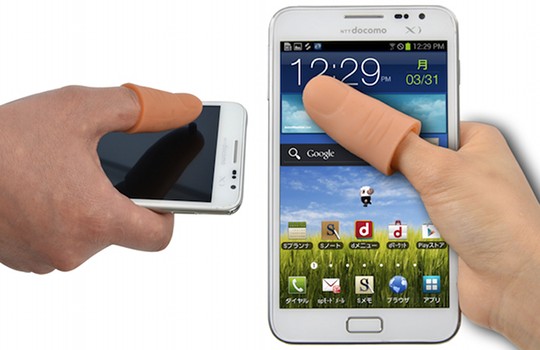 thanko thumb extender extension finger phone touchscreen