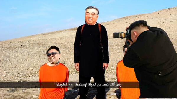 islamic state japanese hostages meme internet spoof north korean kim