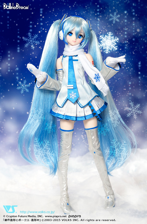 hatsune miku snow doll dollfie volks winter