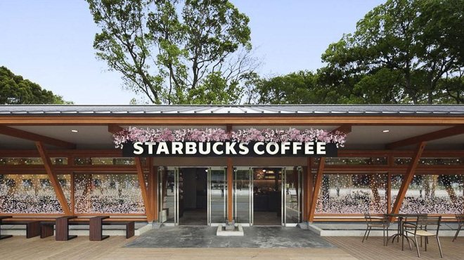 starbucks spring cherry blossom design menu ueno park tokyo