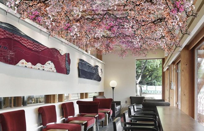 starbucks spring cherry blossom design menu ueno park tokyo