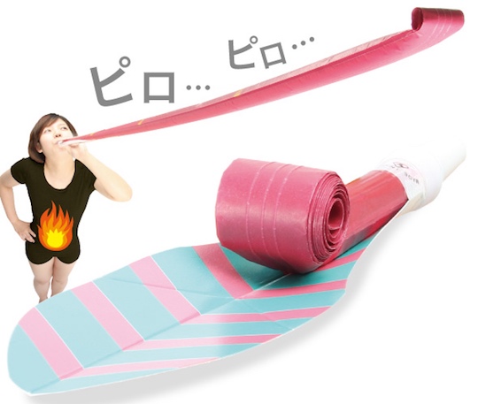 long piropiro lung exercise tool gadget japanese party horn blow