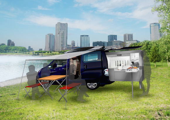 ultimate smart bbq vehicle nissan barbecue car electric drone karaoke eco