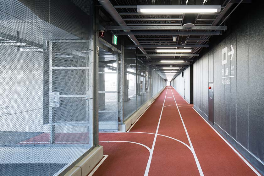 narita international airport terminal 3 lcc budget airline running track design muji furniture party open