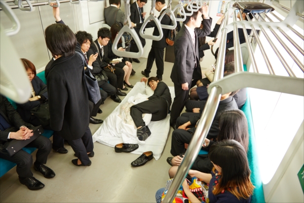 japan napping seats train hammock futon carriage transport