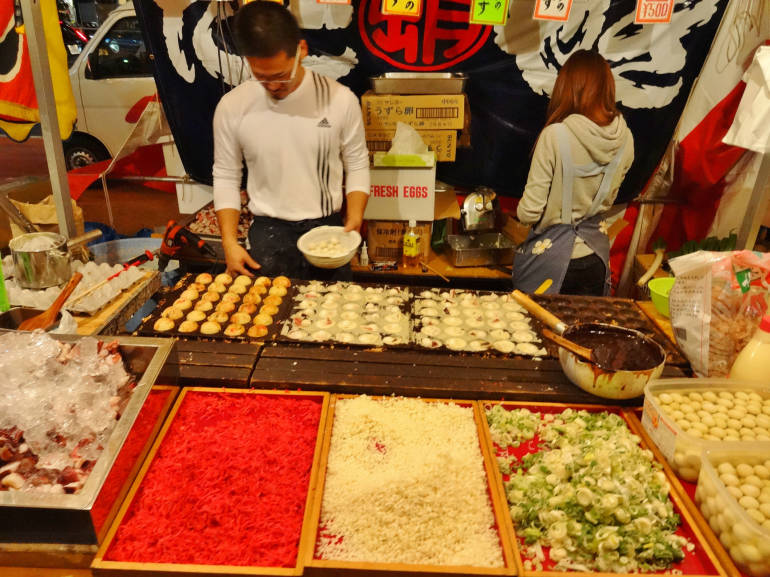 takoyaki stall food festival