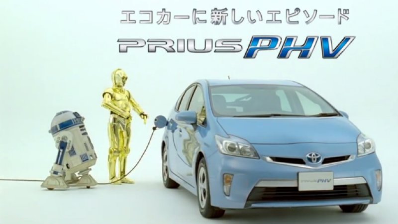 c-3po droid r2-d2 toyota prius plug-in advertising commercial japan