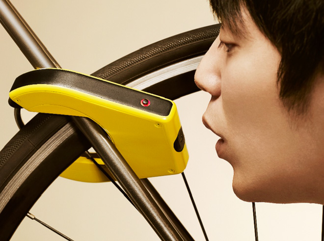 Alcoho Lock A breathalyzer test bike lock to stop drinking and