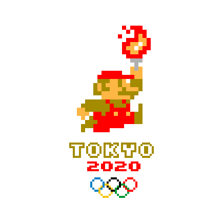 mario tokyo 2020 olympics games logo joke parody
