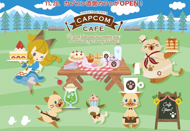 capcom cafe video computer game monster hunter saitama koshigaya city