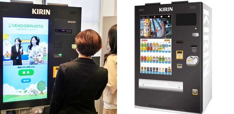 selfie japan vending machines kirin