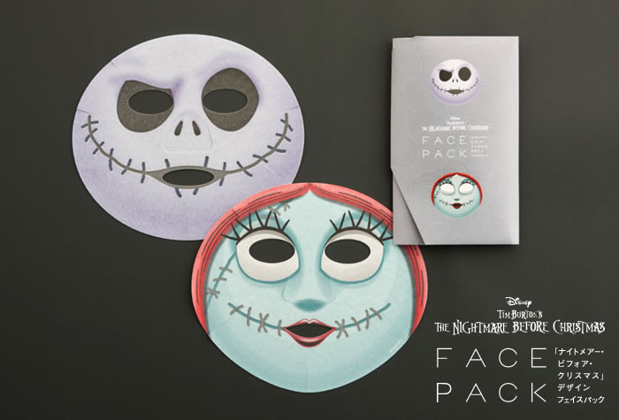 The Nightmare Before Christmas Face Pack tim burton japanese face pack