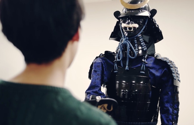 ai samurai robot japanese armor speaking talk history