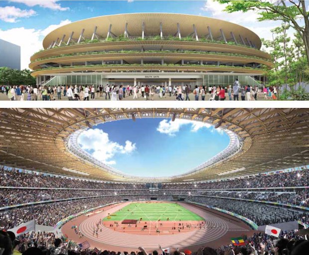 kengo kuma new national stadium 2020 olympics tokyo games design winner