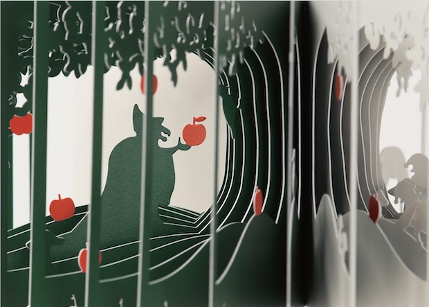 yusuke oono 360-degree book snow white diorama