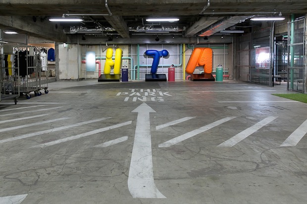 The Park-Ing Ginza hiroshi fujiwara underground parking car retail concept store sony building